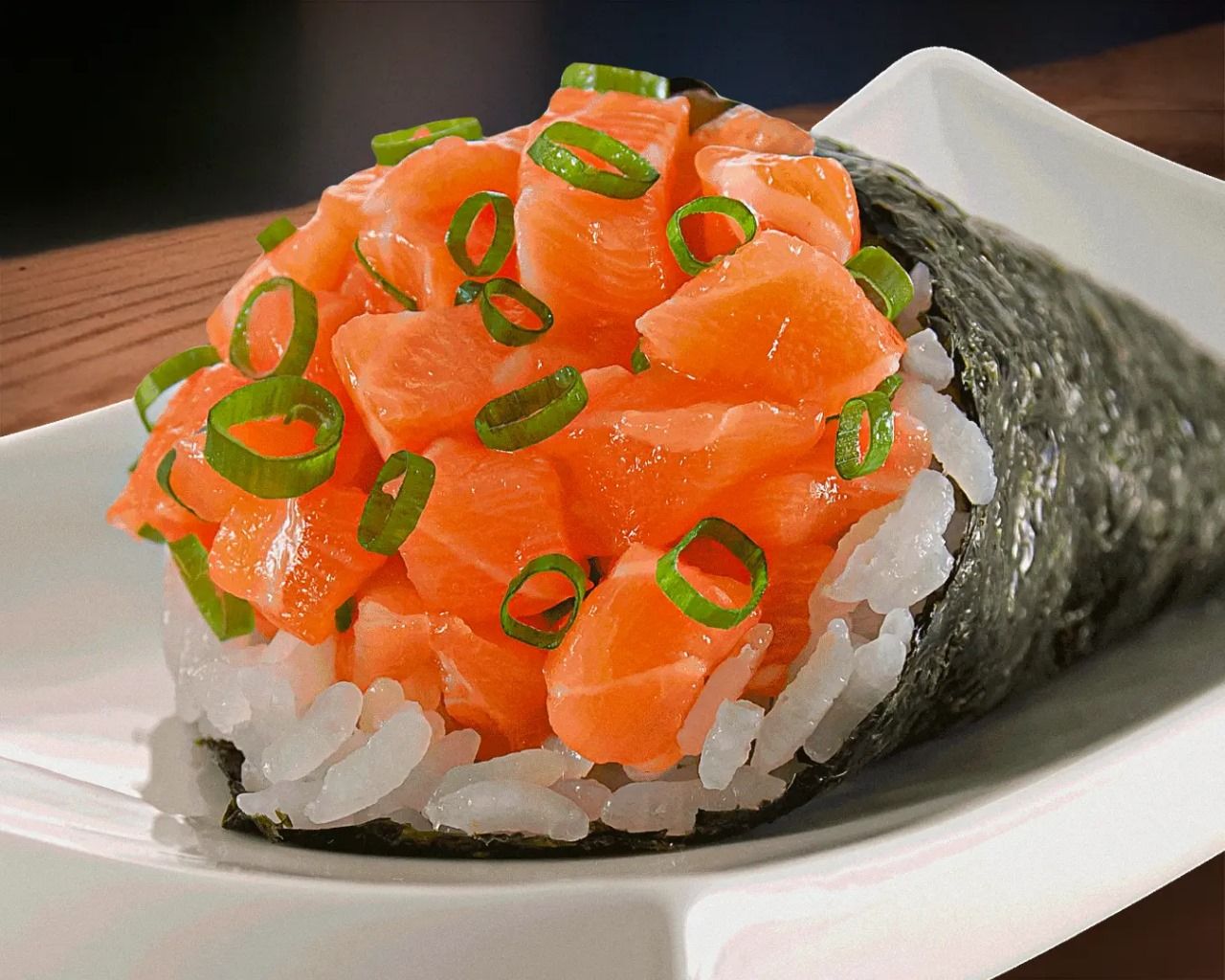 TEMAKI SALMÃO CEBOLINHA